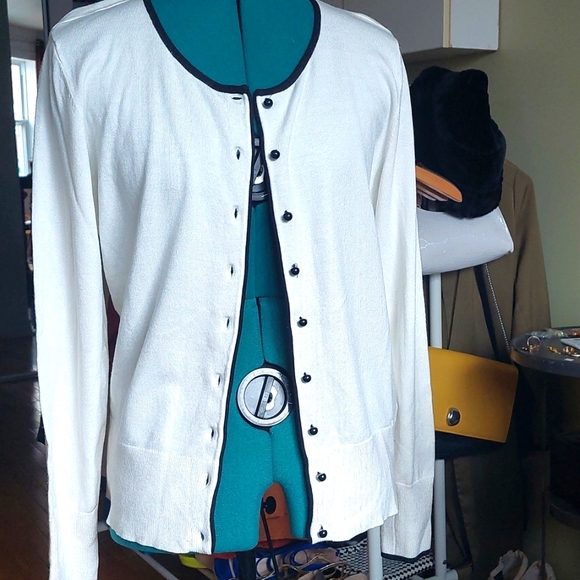 Marc Jocobs white cardigan size S - Picture 2 of 5